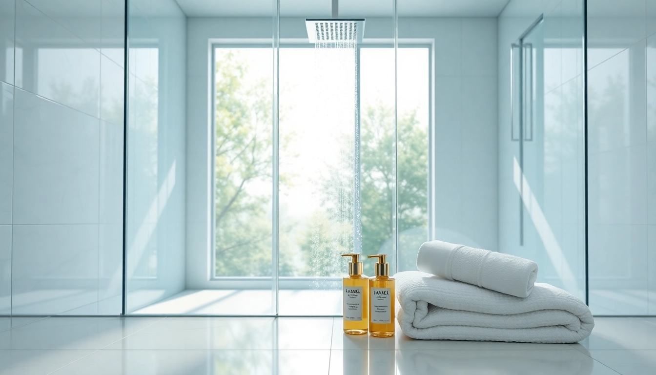Explore elegant showers au in a luxurious bathroom featuring modern design and natural light.