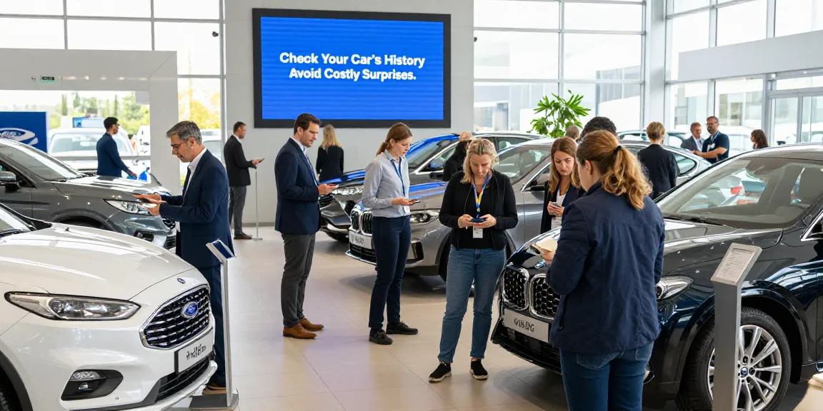 Buyers checking car history for a reg check UK at a dealership, ensuring informed decisions and avoiding costly surprises.