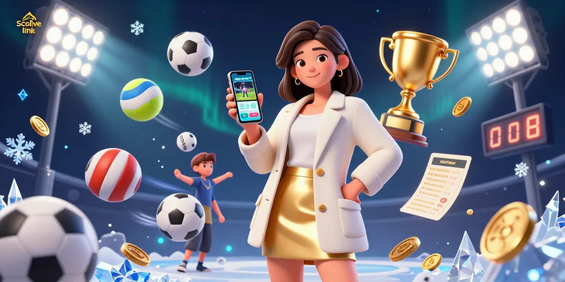 Engage with Socolive link for seamless sports betting in a vibrant digital illustration.
