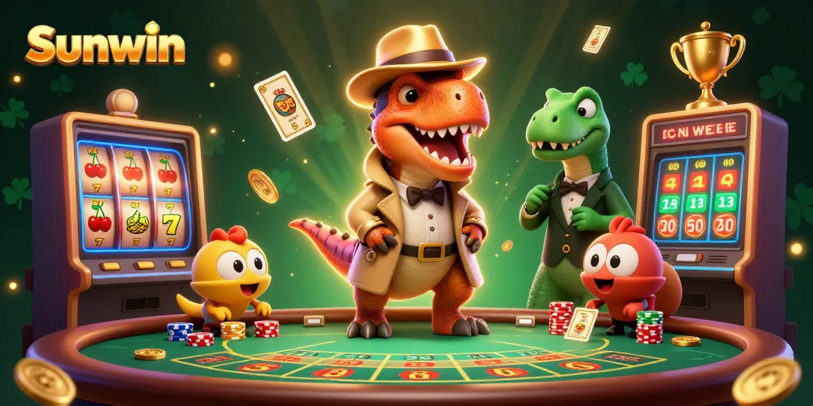 Experience thrilling gameplay with Sunwin at an exciting 3D slot machine table.