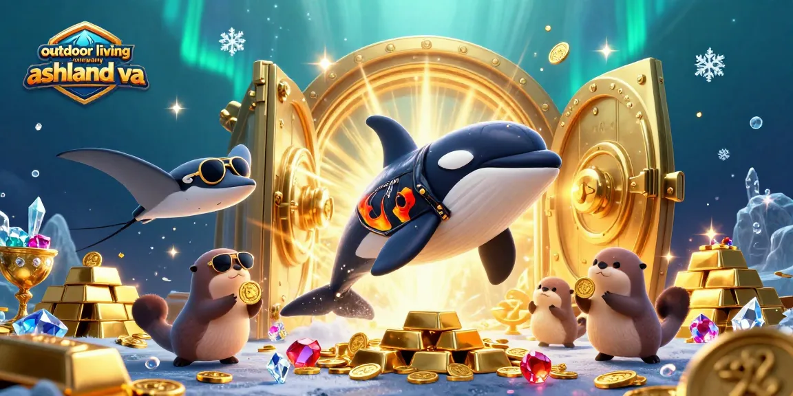 Experience the excitement of outdoor living company ashland va with this vibrant casino scene featuring animated sea creatures.