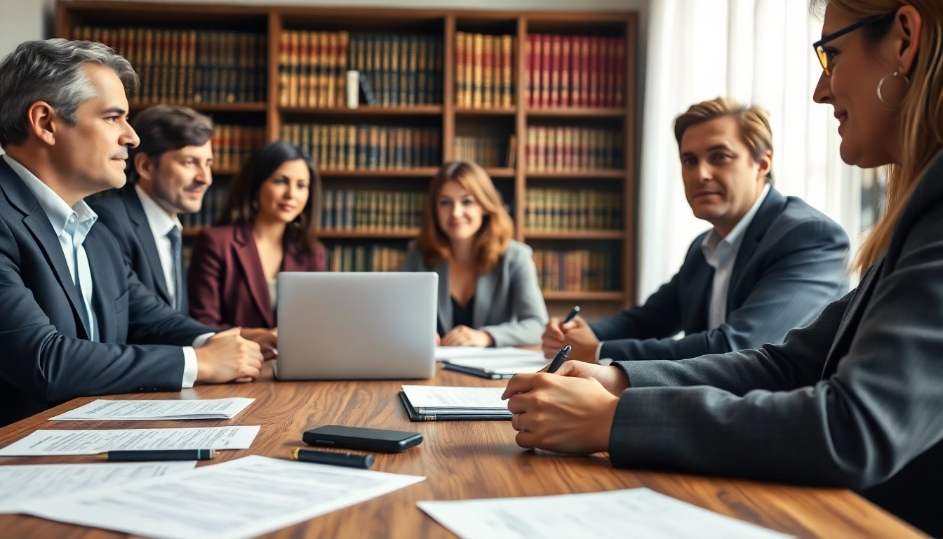 Engaging legal consultation on Probate with lawyers and clients discussing important matters.