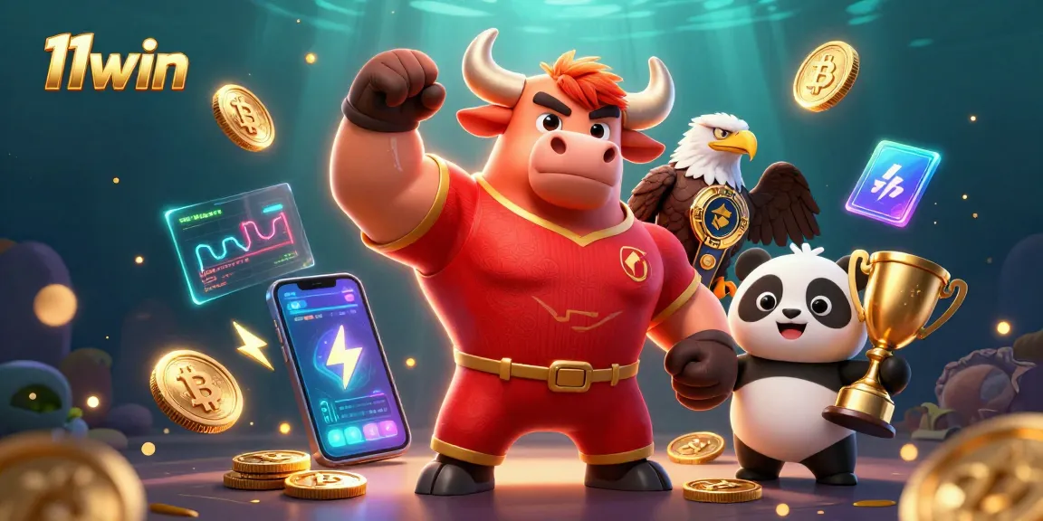 Experience exhilarating wins at 11win with vibrant casino-themed 3D illustration.