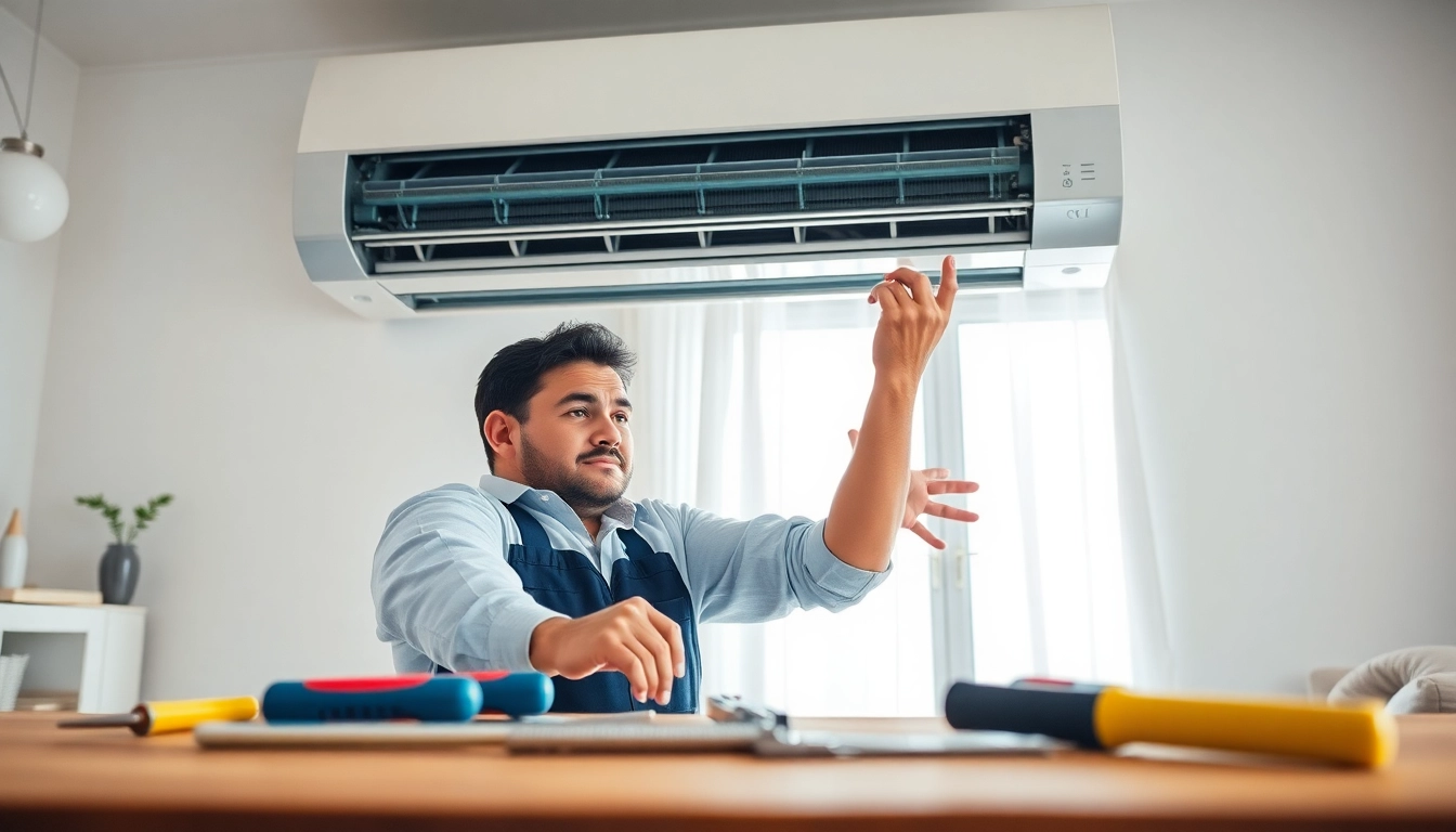 Air Conditioning Repair Tampa technician servicing a residential AC unit with expert care.