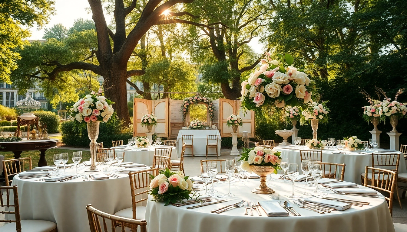 Showcasing the Best Wedding Venue Jacksonville with charming decor and vibrant arrangements for a perfect celebration.