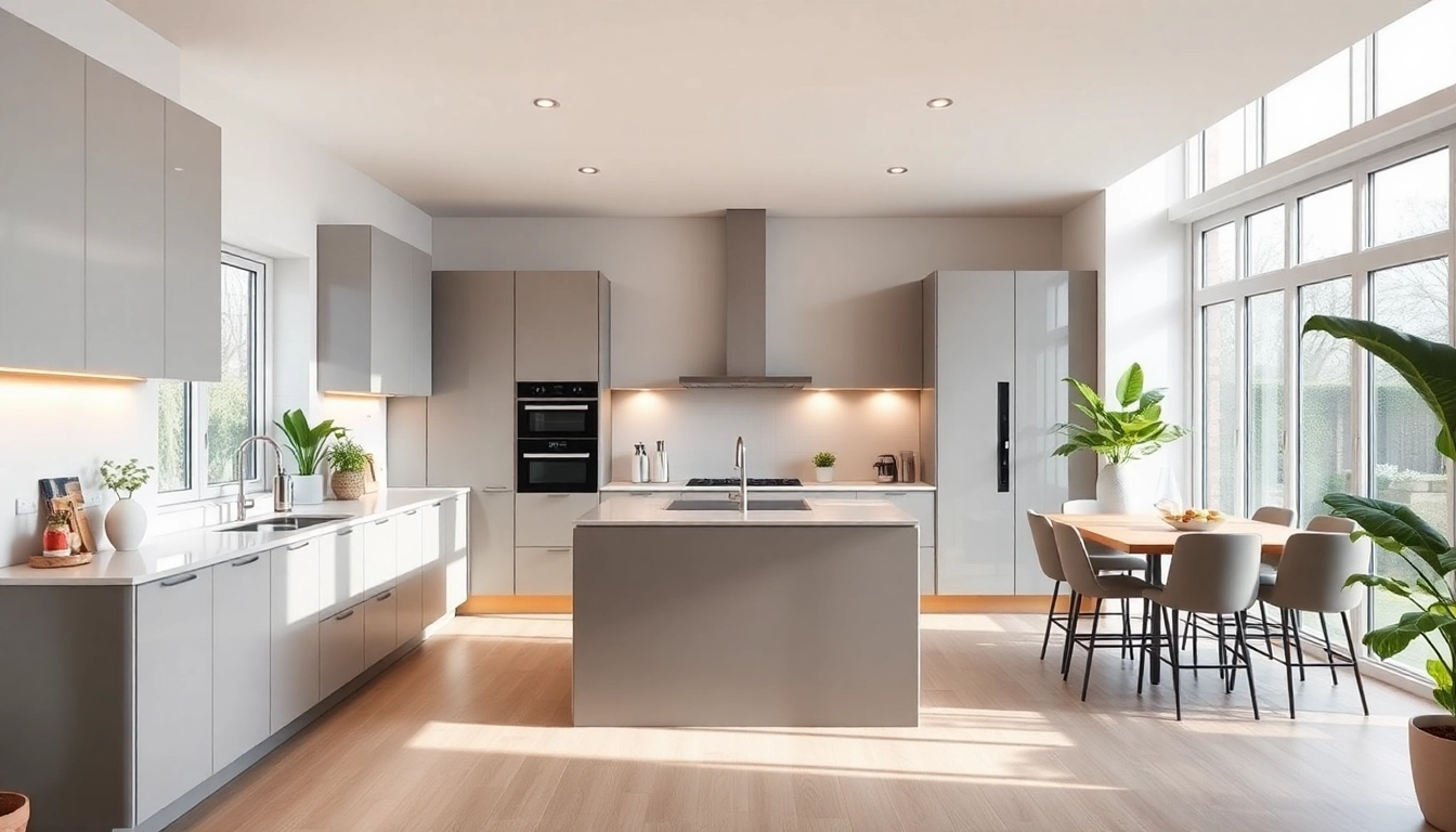 Transform your space with expert kitchen remodelling Manchester showcasing modern design elements.