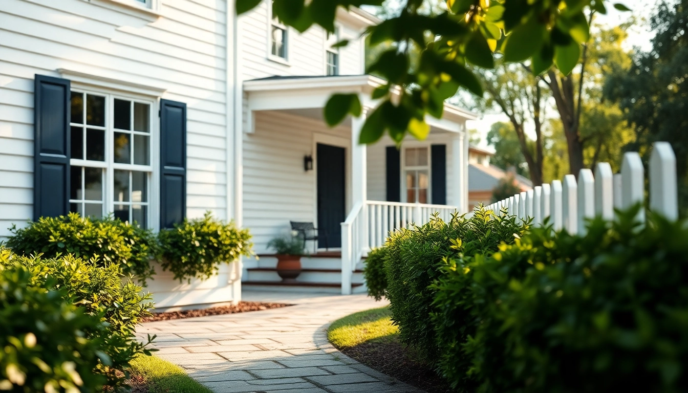 Colonial home construction showcasing a classic design with inviting porch and elegant shutters.