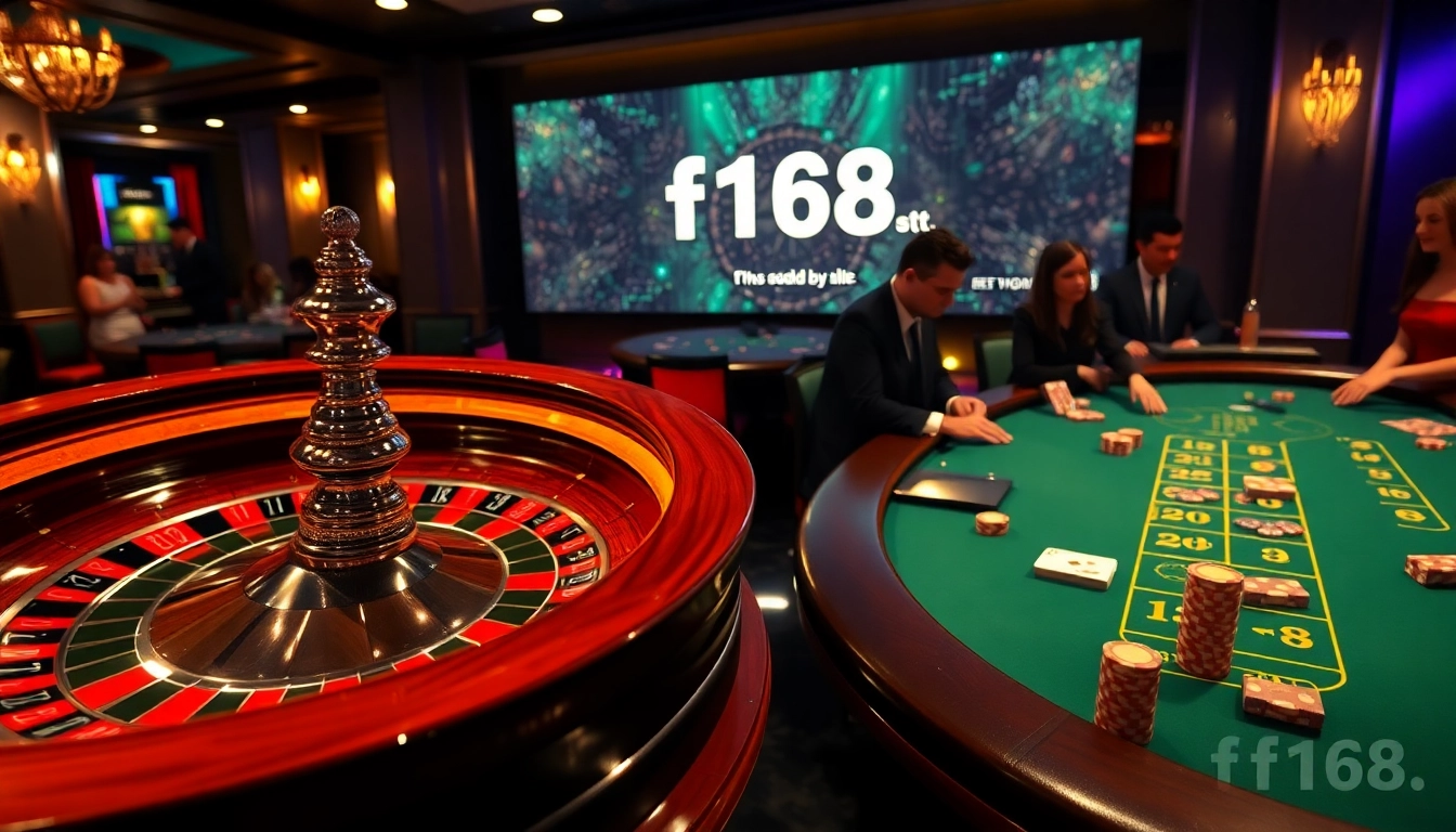 Experience thrilling gameplay at f168.tools with strategic bets on a luxurious casino roulette wheel.
